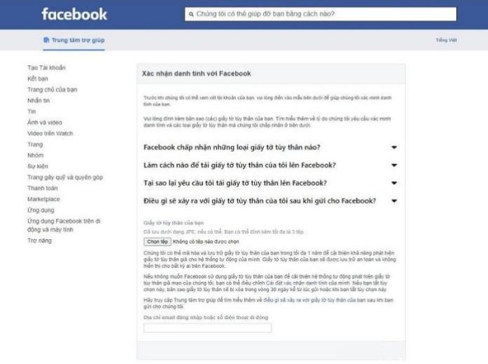 3 Cách Xác Minh Danh Tính Facebook - 1 Lần 100% Thành Công