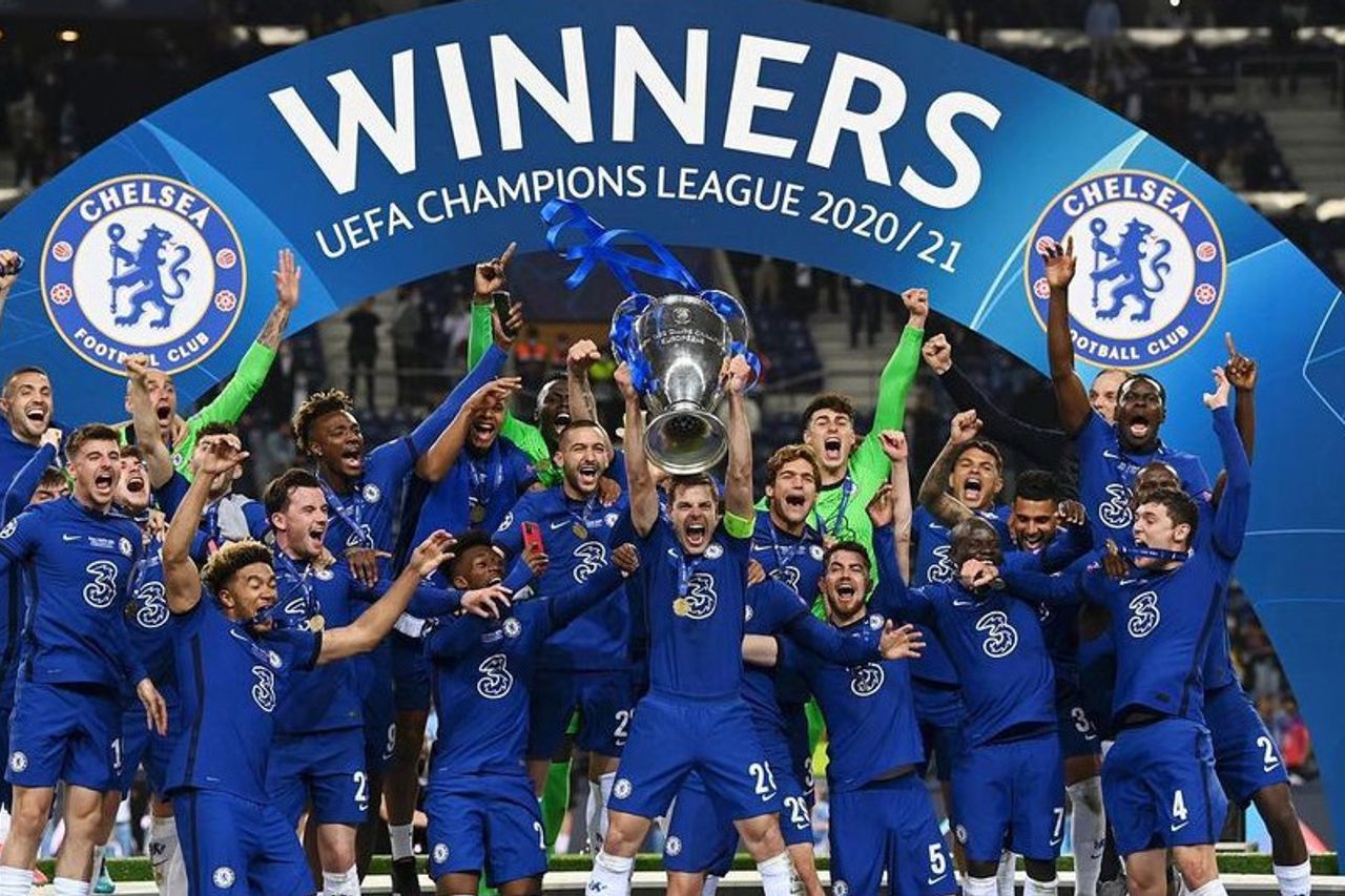 Chelsea ăn mừng chức vô địch Champions League